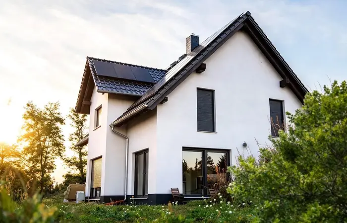 Casa con jardín